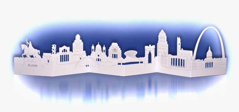 Louis Skyline Die-cut Card - Mosque, transparent png #2747836