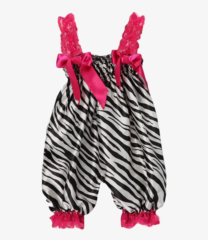 Pink Zebra Satin Playsuit - Childbirth, transparent png #2747914