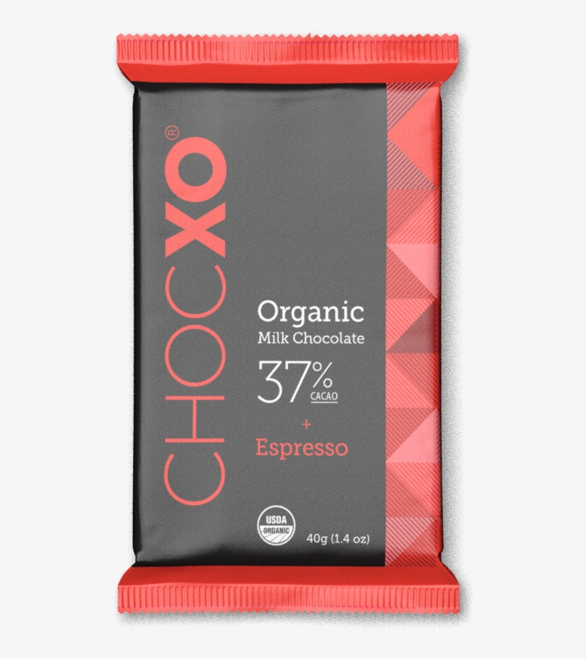 Organic 37% Milk Chocolate Espresso Bar, transparent png #2748083