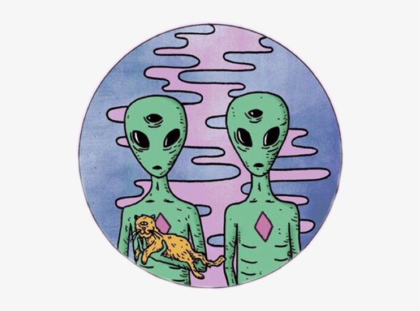 Tumblr Alien Pastel Indie Cool Ufo Et Cute Pastelfreeto - Alien Png, transparent png #2748262