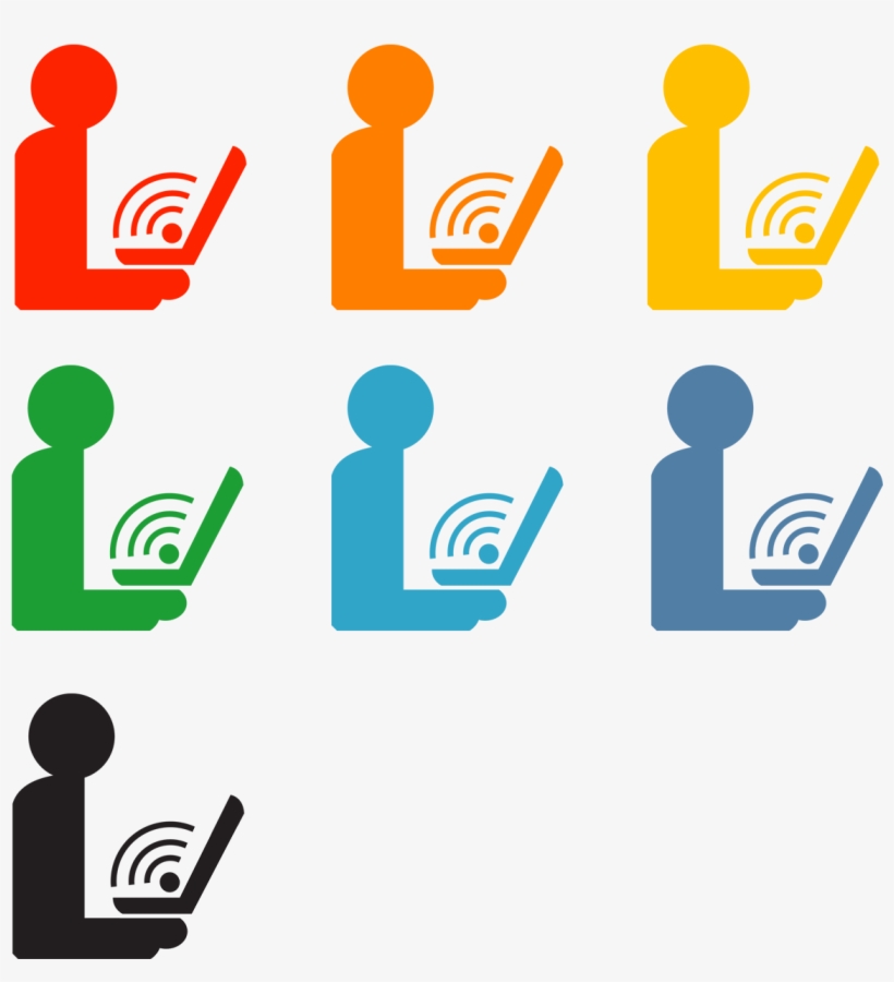 Wireless Icons - Wifi Logo Colored Png, transparent png #2748295