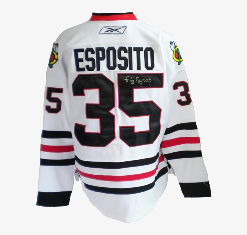 Tony Esposito Signed Chicago Blackhawks Jersey - Chicago Blackhawks, transparent png #2748360