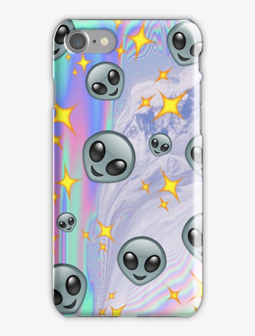 Tumblr Alien Emoji Phone Case Iphone 7 Snap Case - Iphone, transparent png #2748486