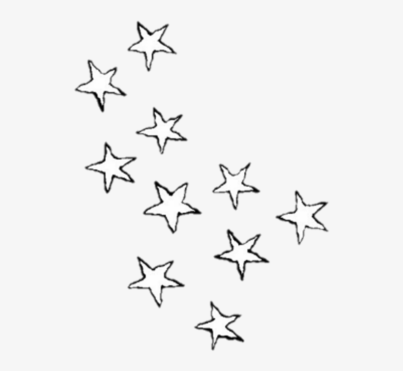 Stars Star Tumblr Ftestickers Blackandwhite Photography - Stars Clipart, transparent png #2748876