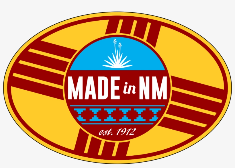 Made In Nm Oval Decal - Circle, transparent png #2749014