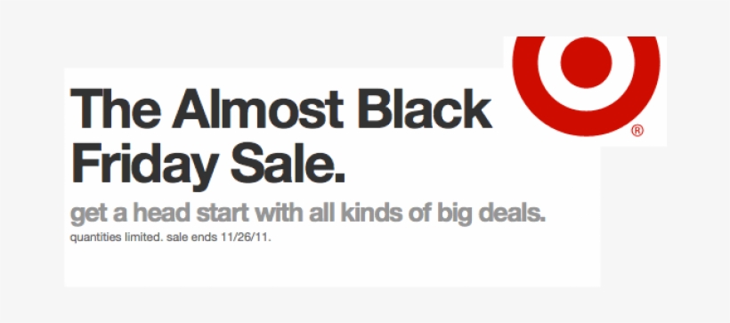 Target Almost Black Friday 2011 Online Sale Offers - Alhambra Eidos, transparent png #2749966