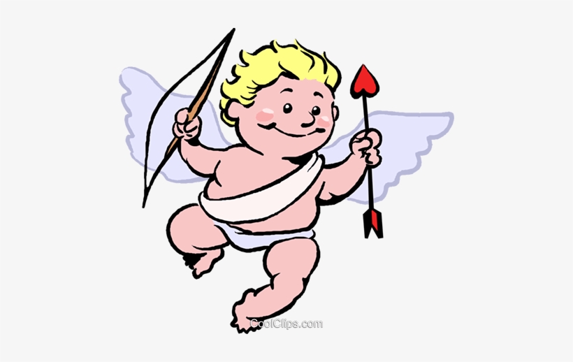 Cupid With Bow And Arrow Royalty Free Vector Clip Art - Symbol Of Love Drawing, transparent png #2749967