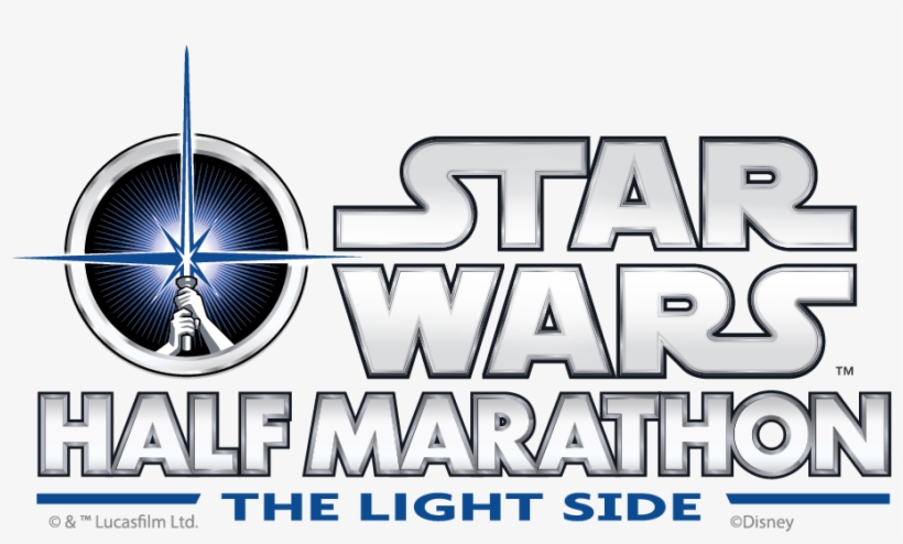 Star Wars Half Marathon The Light Side - Star Wars Half Marathon, transparent png #2750140
