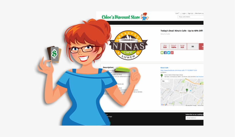 Chloe Gift Card Store Example - Web Page, transparent png #2750178