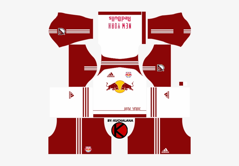 New York Red Bulls Kits - Jdt Dream League Soccer 2016, transparent png #2750494
