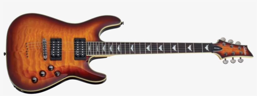 Schecter Electric Guitar Omen Extreme-6 - Schecter Omen Extreme 6 Stblk, transparent png #2750664