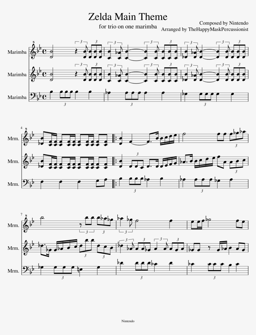 Zelda Main Theme Sheet Music Composed By Composed By - Put Your Head On My Shoulder Sheet Music, transparent png #2751162