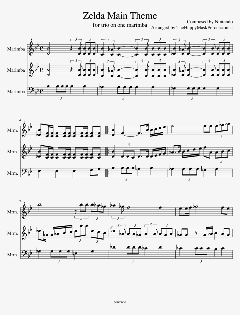 Zelda Main Theme Sheet Music Composed By Composed By - Put Your Head On My Shoulder Sheet Music, transparent png #2751162