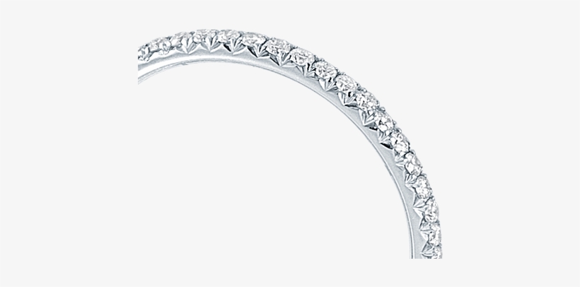 Platinum Micro Pavé Eternity Band - Platinum Micro Pavè Band, transparent png #2751309