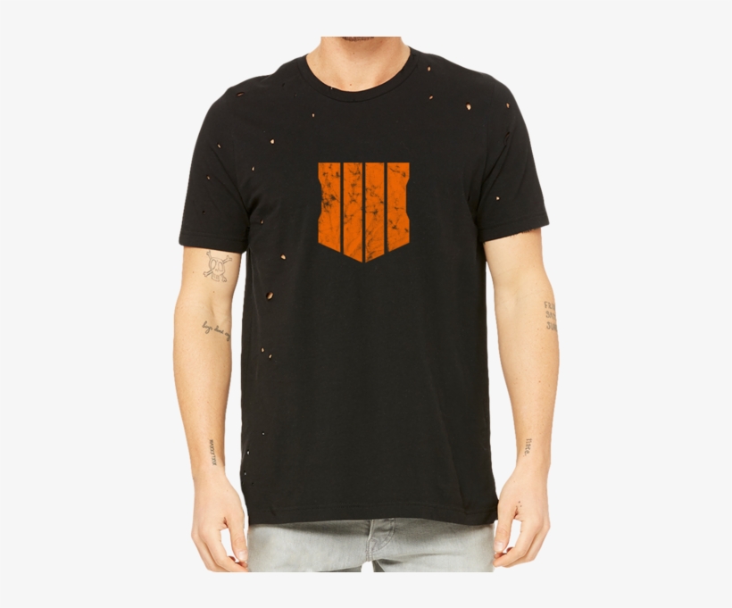 Black Ops Distressed Icon Tee - Call Of Duty, transparent png #2751369