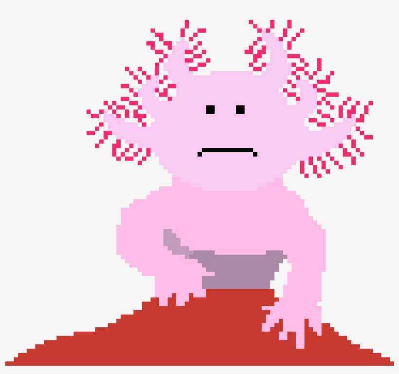 Sad Axolotl - Axolotl, transparent png #2752463