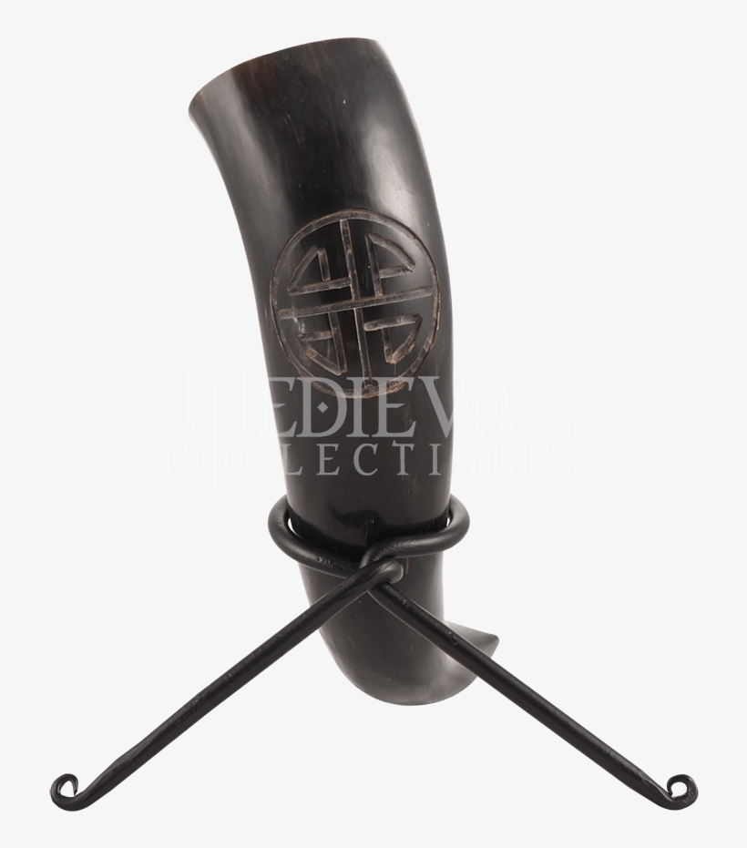 Shield Knot Drinking Horn With Stand - Drinking Horn, transparent png #2753011