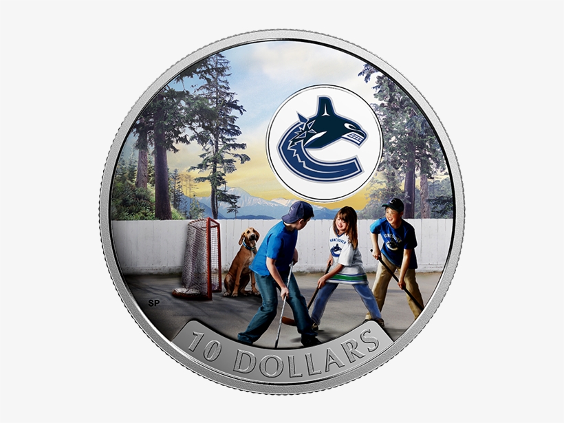 Pure Silver Coloured Coin Passion To Play - Vancouver Canucks, transparent png #2753176