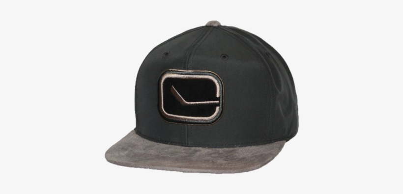 Vancouver Canucks Stick Logo Grey Suede Brim Snapback - Vancouver, transparent png #2753370