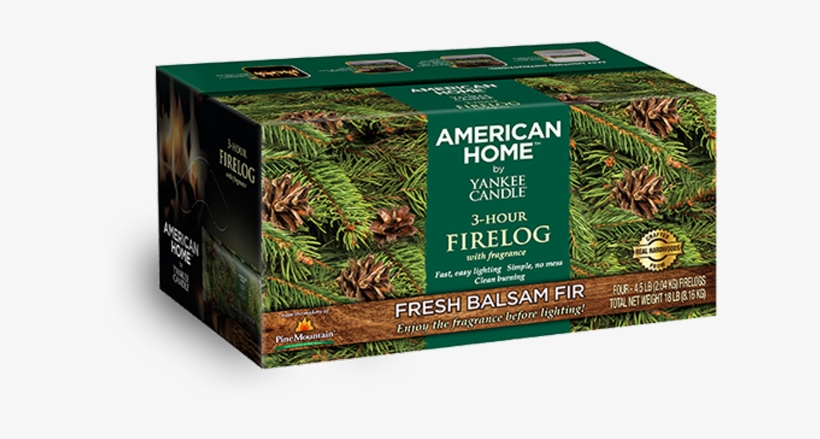 American Home By Yankee Candle Scented Firelog, 4-pack, transparent png #2753994