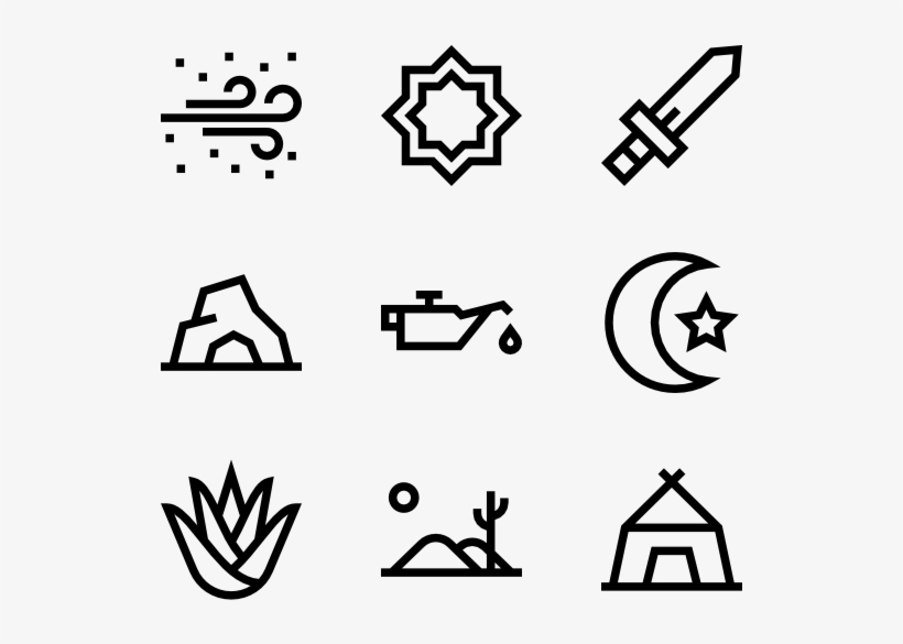 Desert - Science Icons, transparent png #2754593
