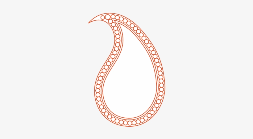 Paisley Pattern Orange - Baku Buta, transparent png #2754708