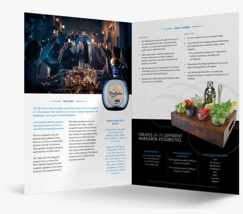Don Julio® Tableside Custom Margarita Tray - Flyer, transparent png #2755058
