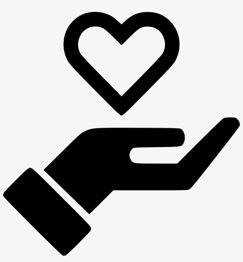 Hand Streched Heart Outline - Money In Hand Icon, transparent png #2755878