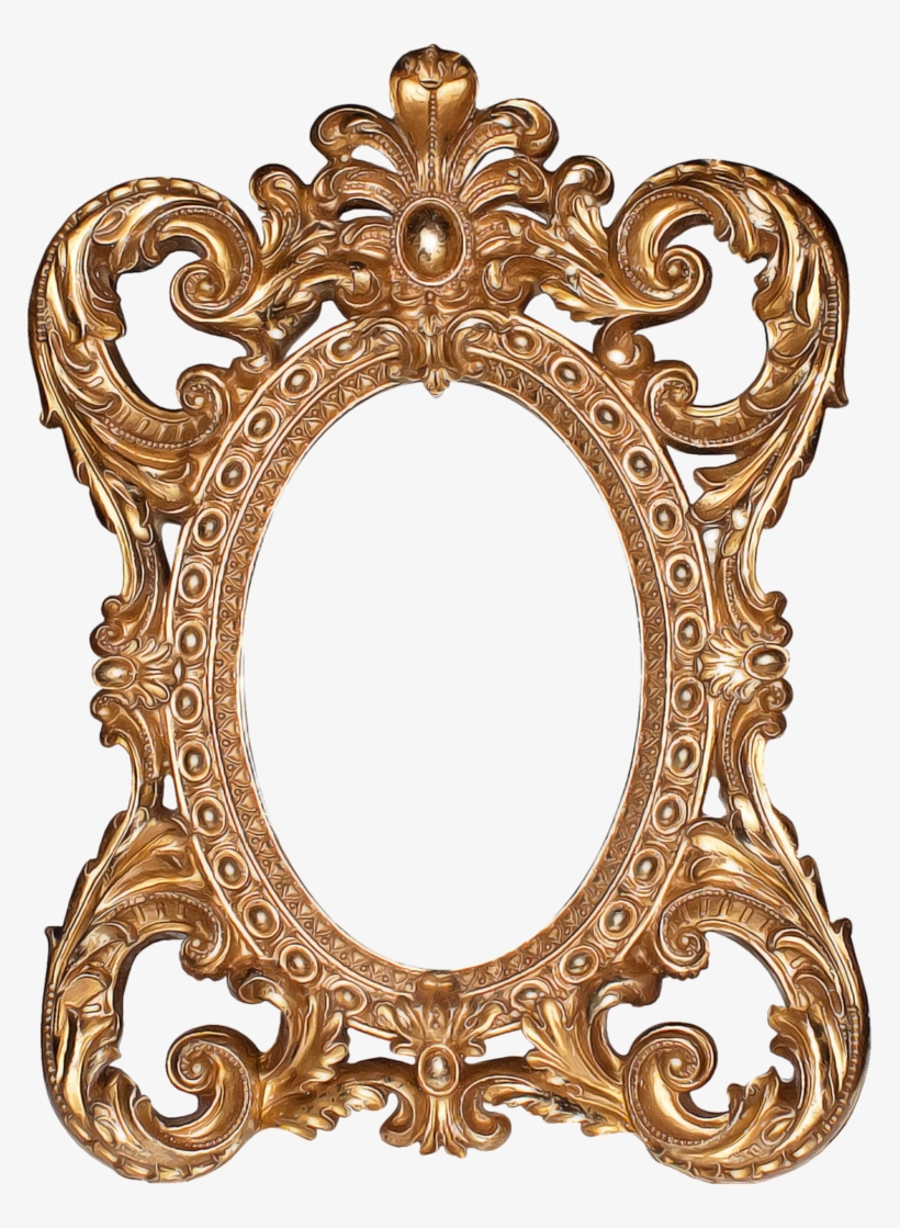 G By Fatimah Al Khaldi On Deviantart - Vintage Gold Oval Frame Png, transparent png #2755882