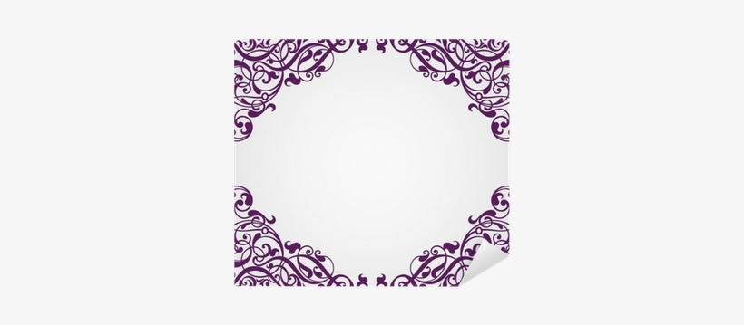 Vector Vintage Baroque Frame Corner Ornate Sticker - Shutterstock Vector Border, transparent png #2755885