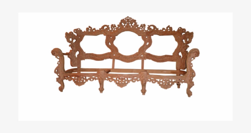 51/11 Baroque Sofa Frame Beechwood Structure By Style - Bench, transparent png #2756104