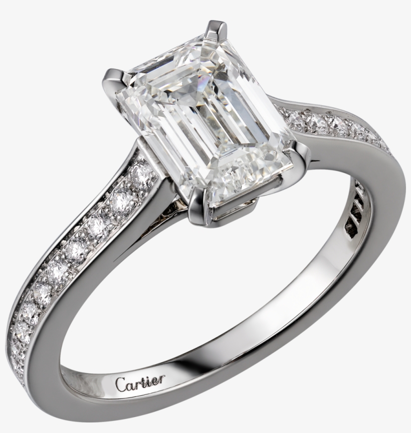 Share This Article - 1895 Solitaire Ring Platinum Diamonds, transparent png #2756192