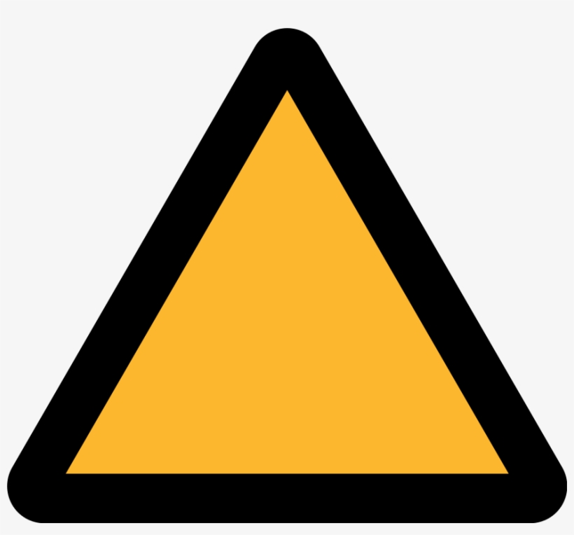 Caution Triangle Symbol - Yellow Triangle Warning Sign, transparent png #2756516