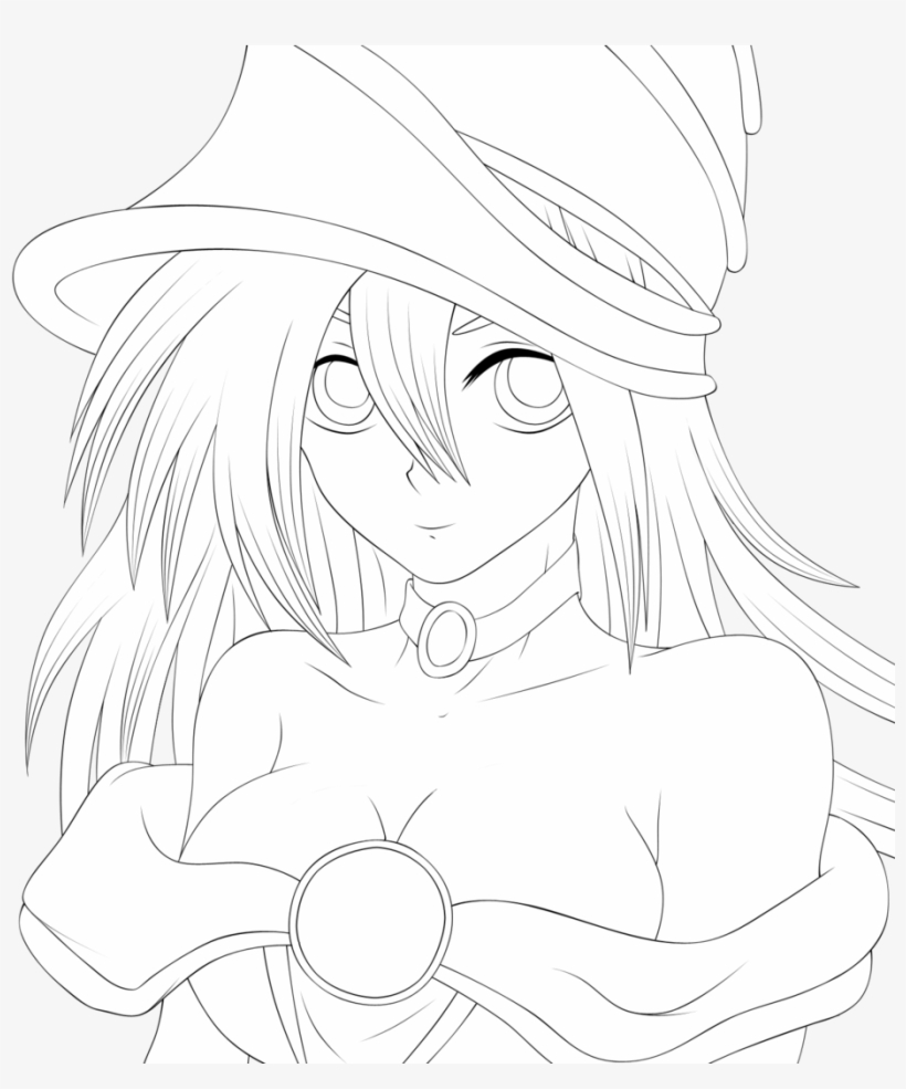 Google Search Anime Lineart, Outline, Halloween, Female - Sketch, transparent png #2756656