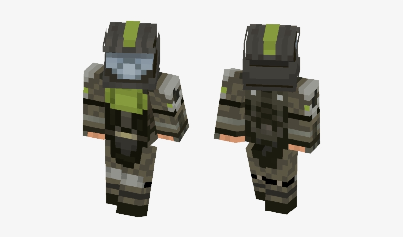 Green Odst - Minecraft Scarecrow Skin, transparent png #2756948