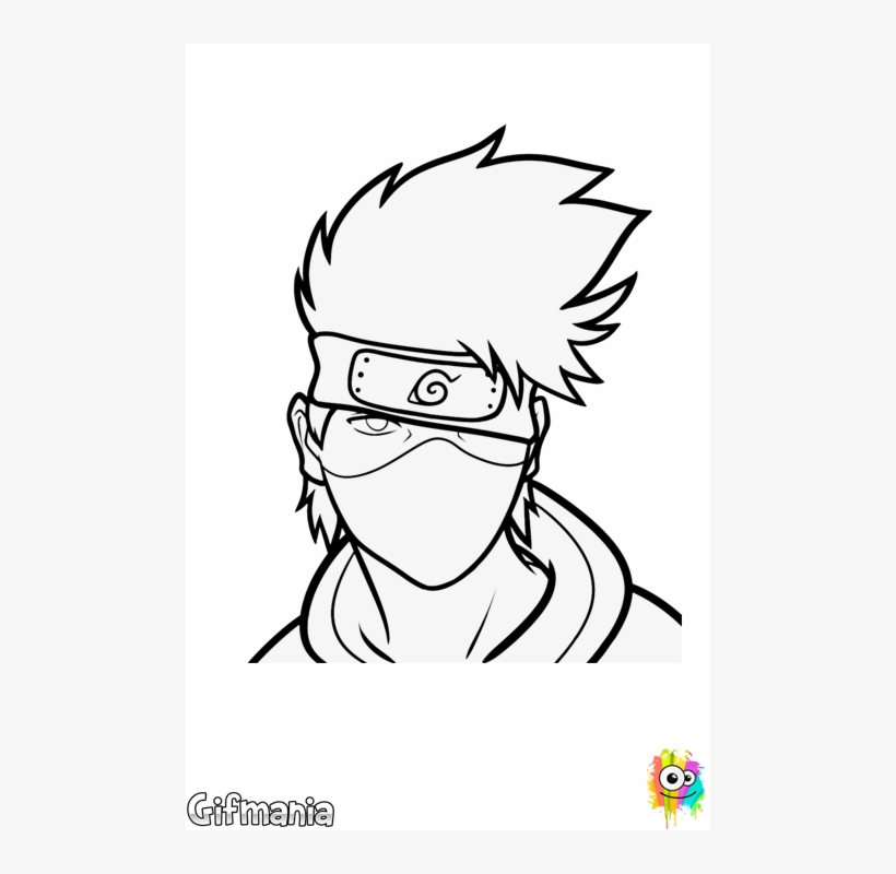 Vector Transparent Kakashi Hatake Pinterest And - Anime Drawing Easy Naruto Characters, transparent png #2757009