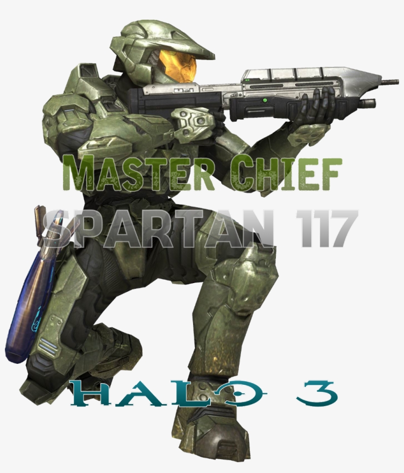 Halo 3 Johnson Master Chief Spartan 117 John Halo Halo3 - Master Chief No Background, transparent png #2757010