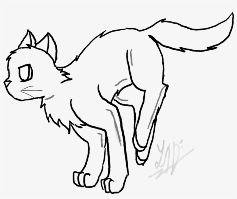 Free Cat Lineart - Cat Jumping Coloring Page, transparent png #2757191