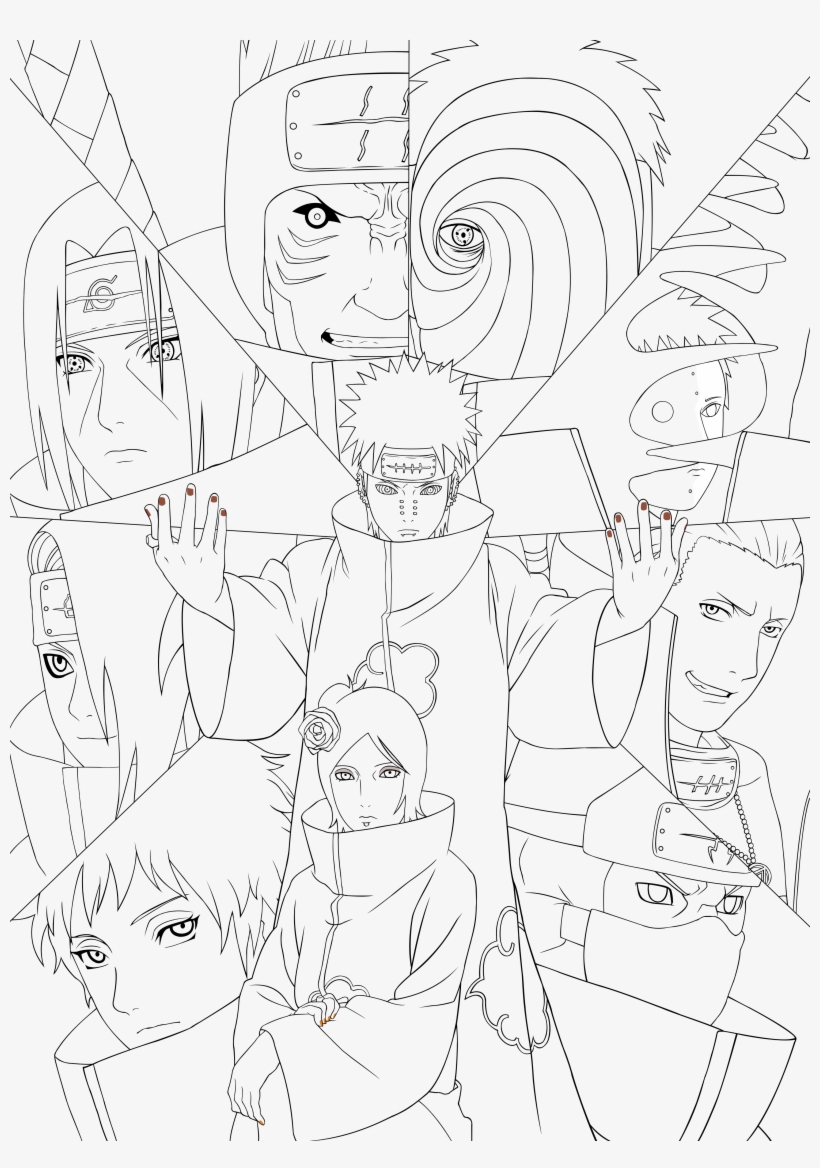 Naruto Artbook - Lineart Naruto, transparent png #2757297