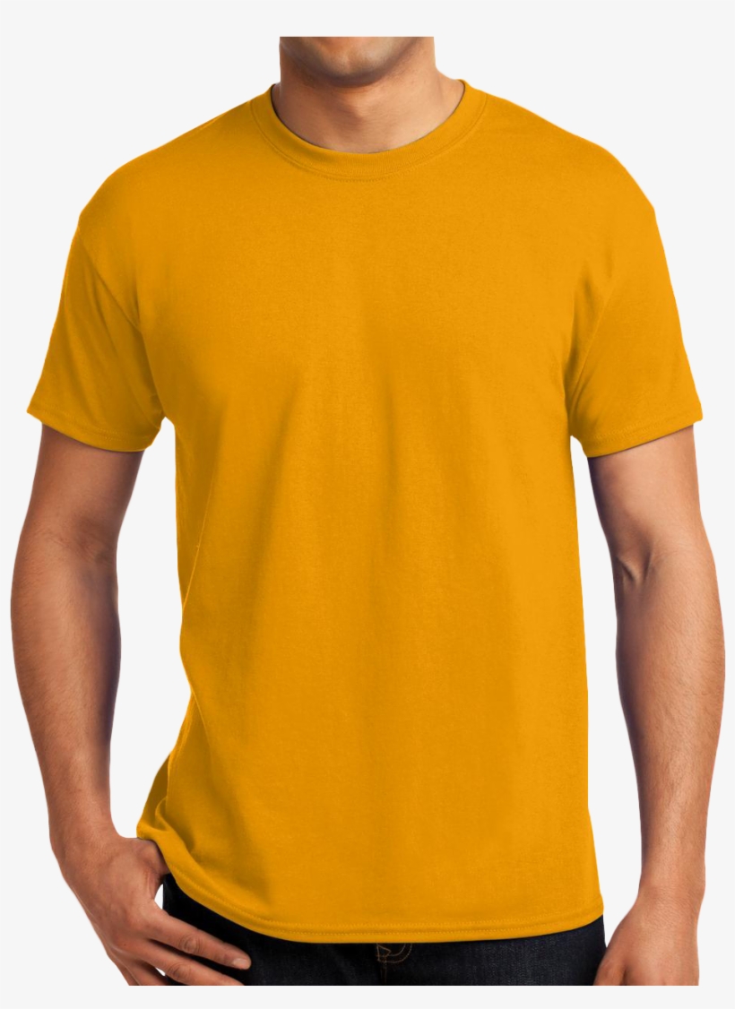 Hanes Ecosmart 50 50 Cotton Poly T Shirt, transparent png #2757458