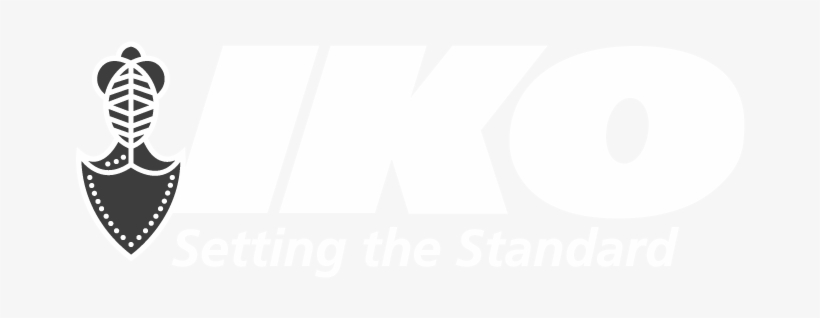 Iko Logo White Grey Shield - Wood Shingle, transparent png #2757940