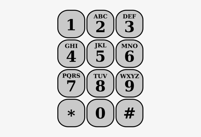 175 × 240 Pixels - Telephone Keypad, transparent png #2758022