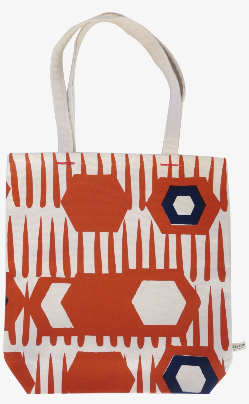 Tomato Navy Octagon Carry All Bag - Linen Decorative Pillow, transparent png #2758152