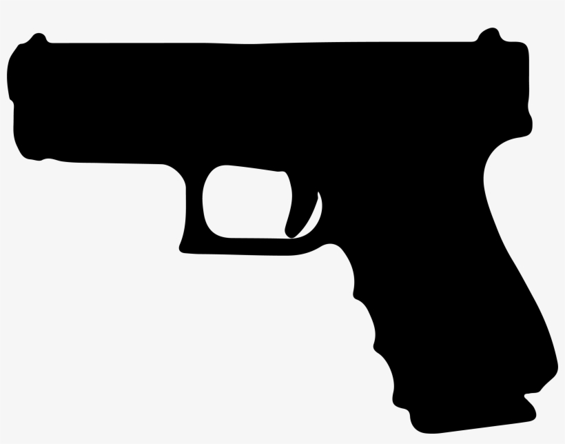 Pistol Silhouette Png Download - Glock 19 Nra Blue, transparent png #2758745