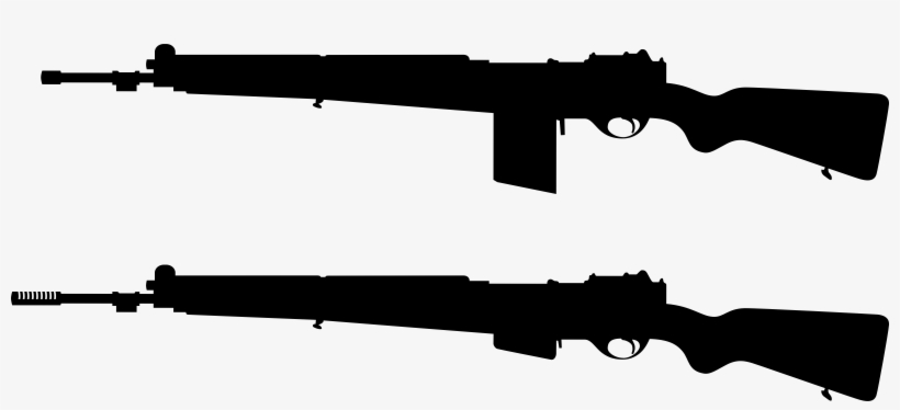 Fn49rifle Silhouette Png - Military Gun Clip Art, transparent png #2758851