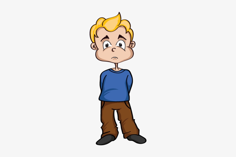 Sad Face - Straight Face Child Clip Art, transparent png #2759236