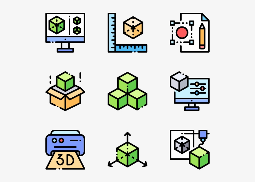 3d Printing - Icons For Web Design, transparent png #2759696