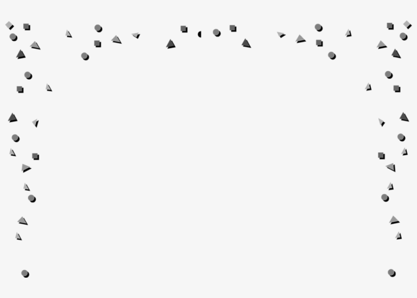 Http - //image - Ourclipart - - Black And White Confetti Border, transparent png #2760170