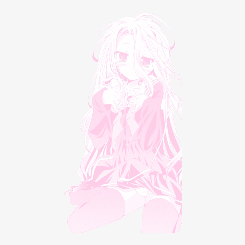 Transparent Shiro ♔ Src - Pink Anime Transparent Background, transparent png #2760171