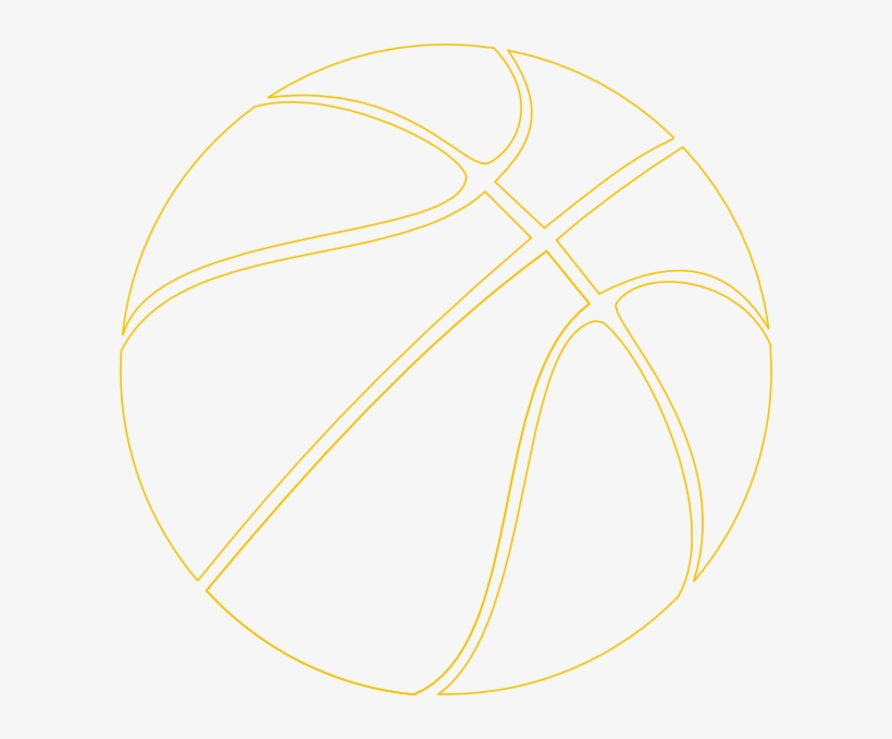 Gold Outline Basketball Clip Art At Clker - Circle, transparent png #2761049